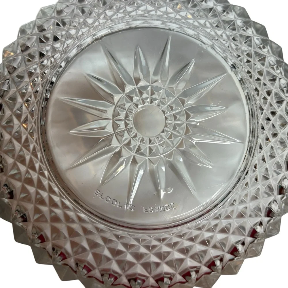 Vintage Arcoroc France Cut Glass Bowl